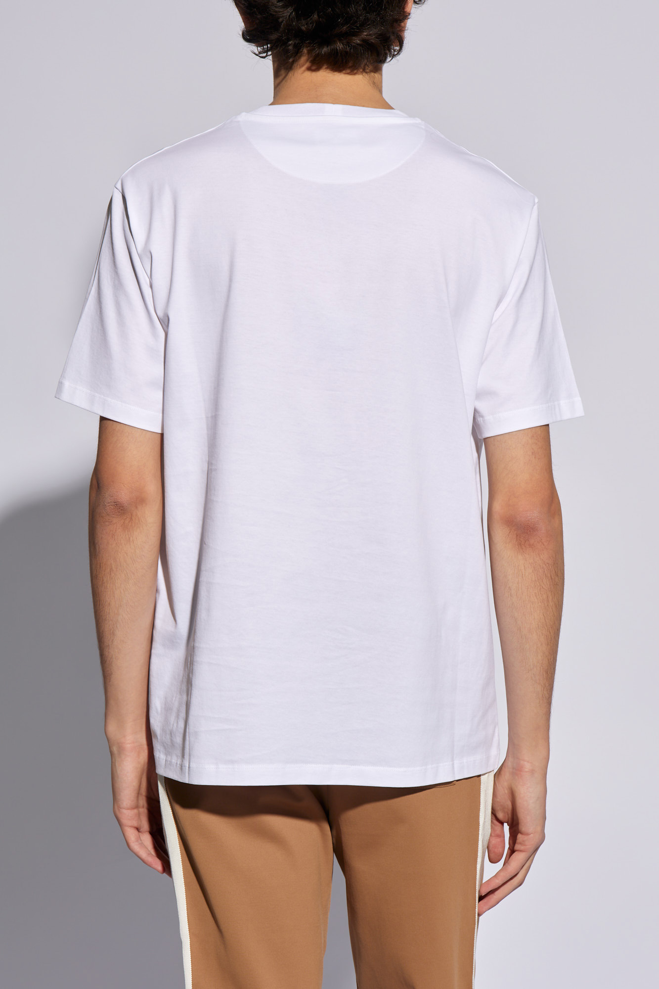 Tシャツ・カットソー BALLY Men T-shirt White MJE09DCO018 U001 Bally logo-embroidered Cotton T-shirt | White | FARFETCH